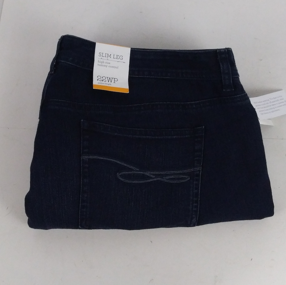Style & co slim leg blue jeans women's size 22 WP